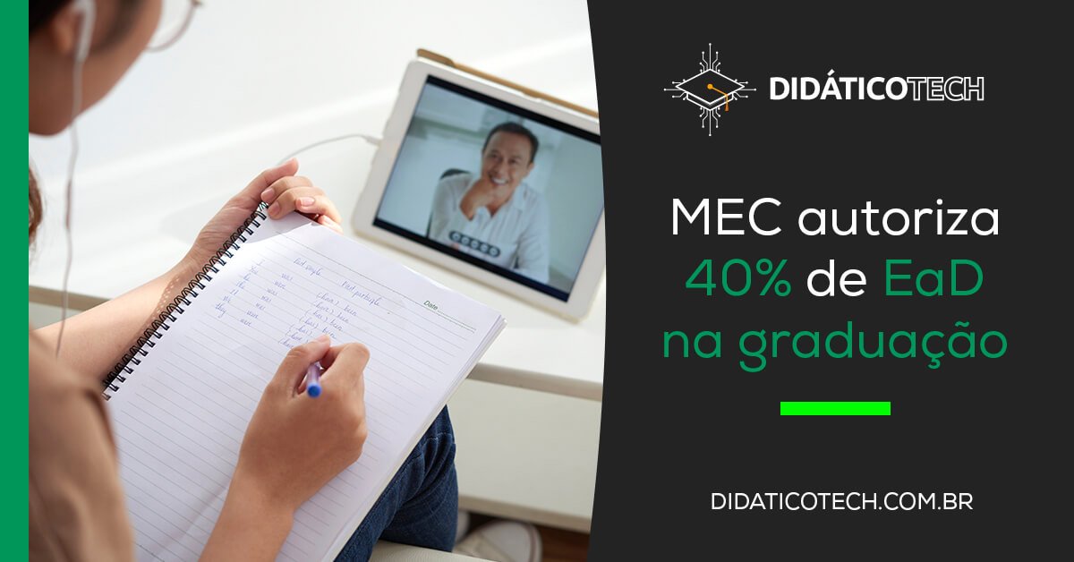 MEC autoriza 40% de EaD na graduação